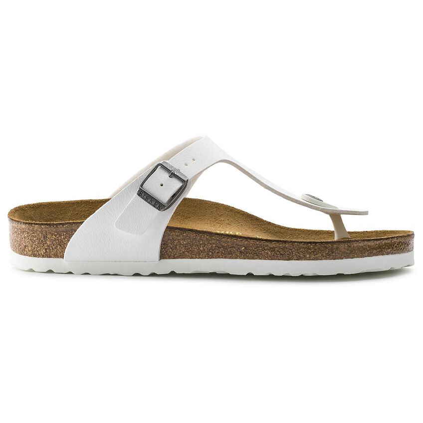 BIRKENSTOCK- UNISEX GIZEH BIRKO-FLOR SANDAL WHITE
