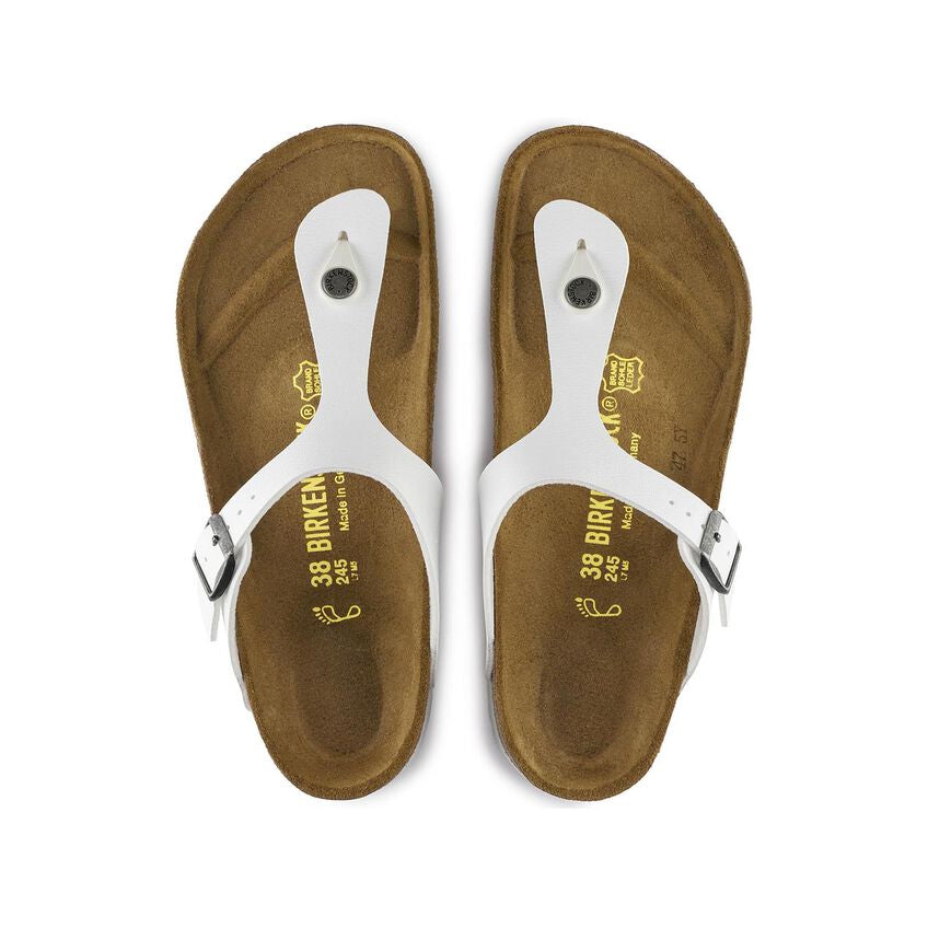 BIRKENSTOCK- UNISEX GIZEH BIRKO-FLOR SANDAL WHITE