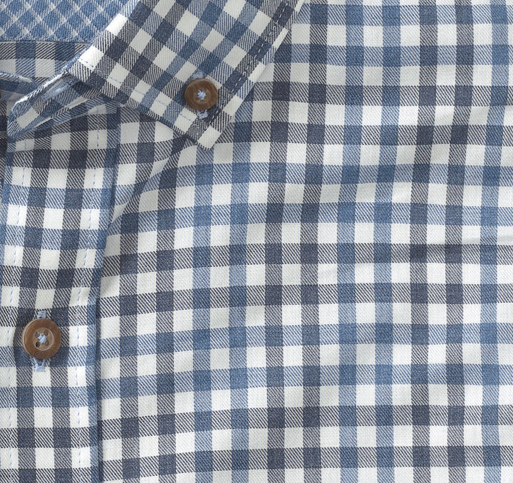 JOHNSTON & MURPHY - MENS HEATHERED WOVEN SHIRT