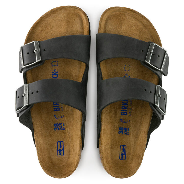 BIRKENSTOCK- ARIZONA SOFT FOOTBED OILED LEATHER SANDAL