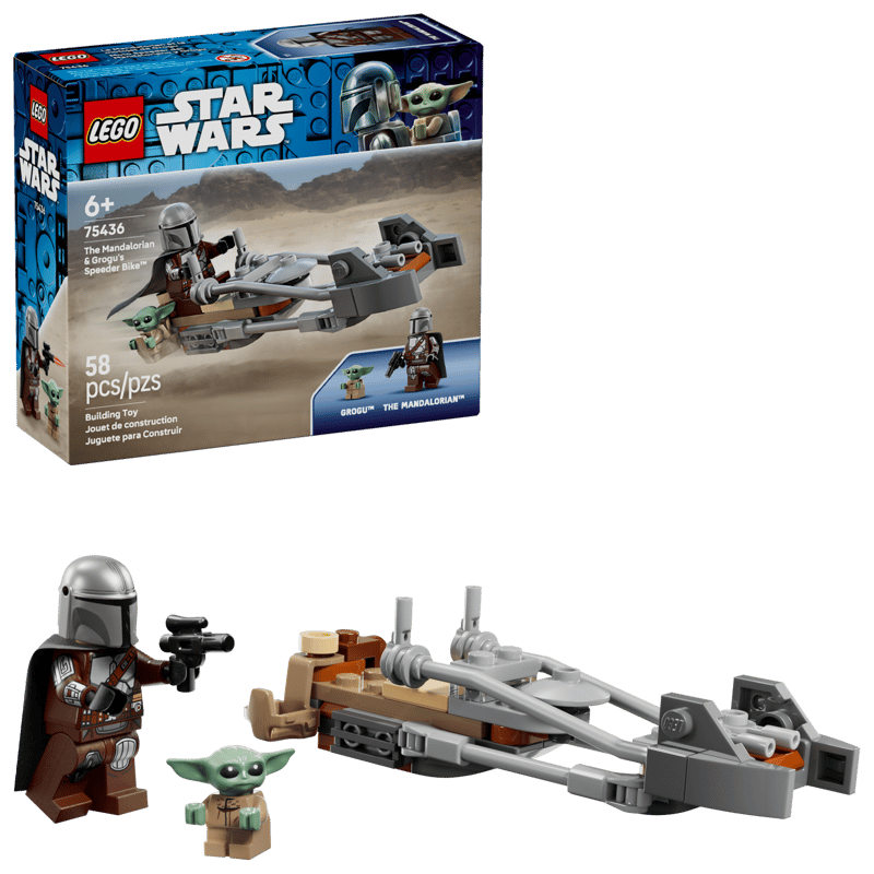 LEGO - STAR WARS THE MANDALORIAN & GROGU'S BIKE 58PCS