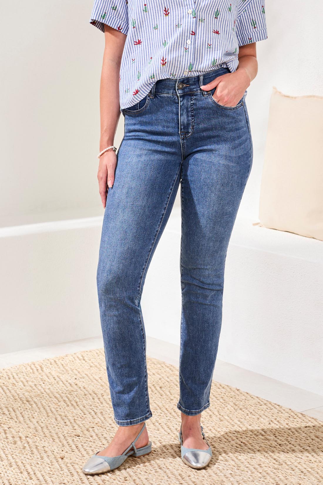 Tribal - Sophia Straight Leg Jeans #7572O