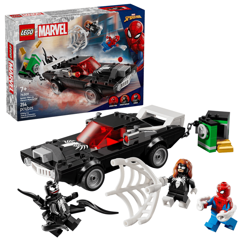 LEGO - 76309 - MARVEL - SPIDER-MAN VS. VENOM MUSCLE CAR - 254PCS