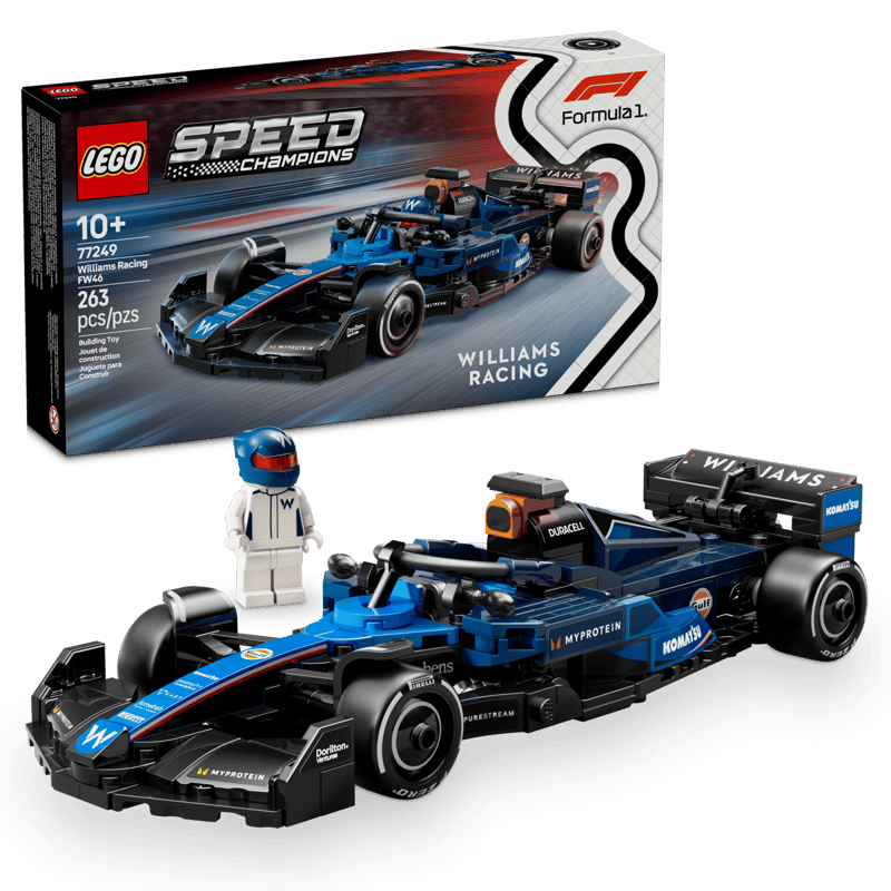 LEGO - 77249 - SPEED CHAMPIONS - WILLIAM
RACING FW46 F1 RACE CAR - 263PCS