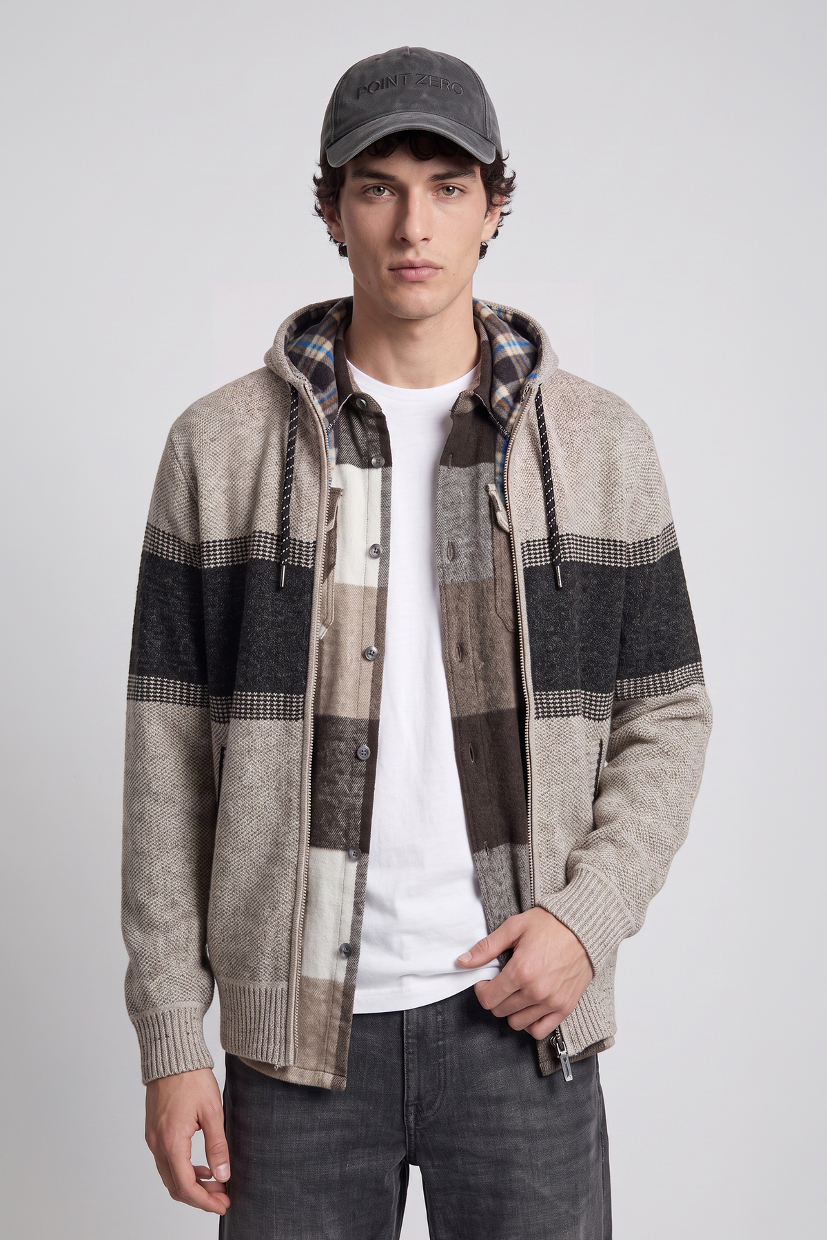 POINT ZERO - MEN'S 7768605 FULL ZIP HOODIE