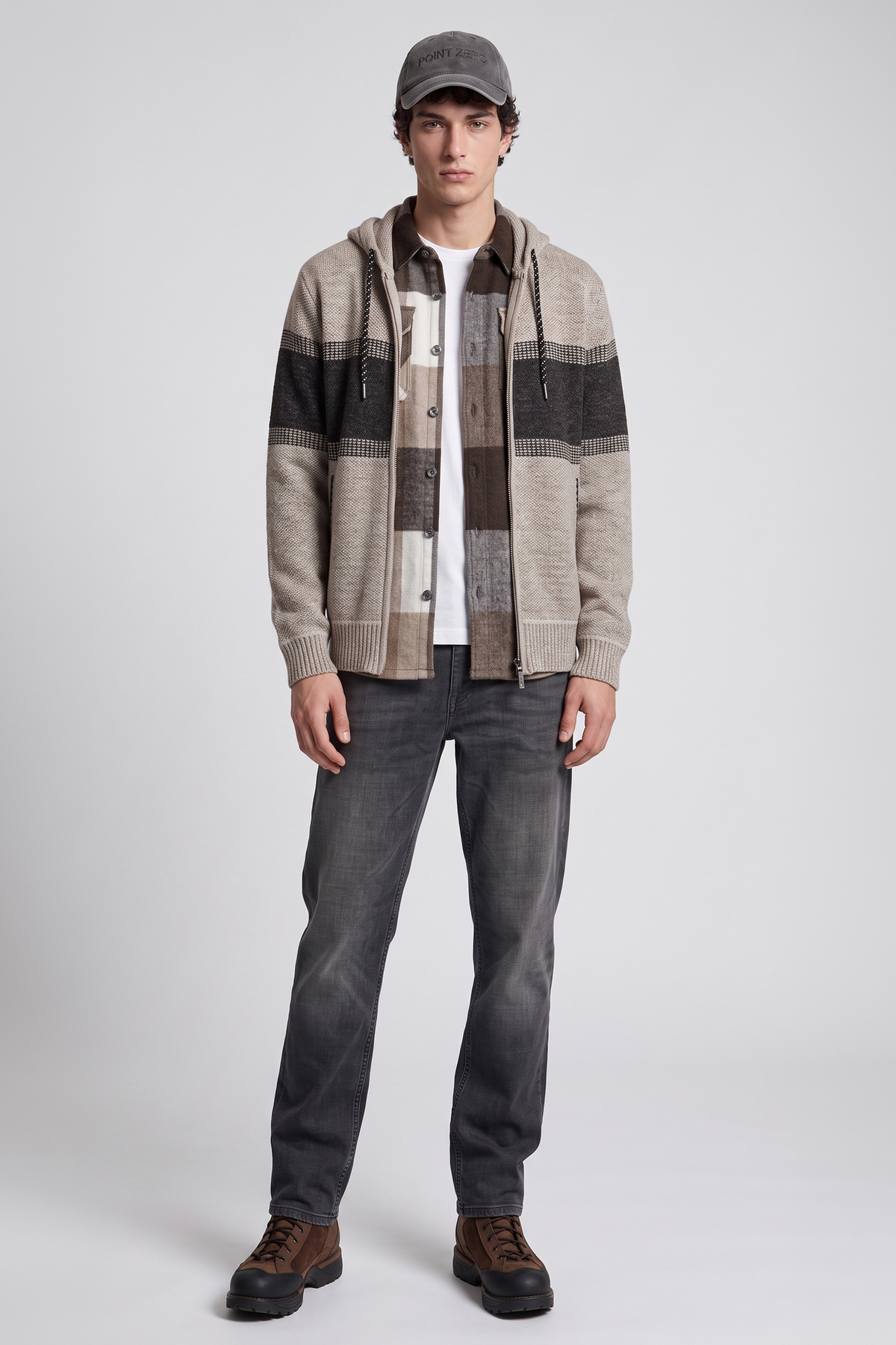 POINT ZERO - MEN'S 7768605 FULL ZIP HOODIE