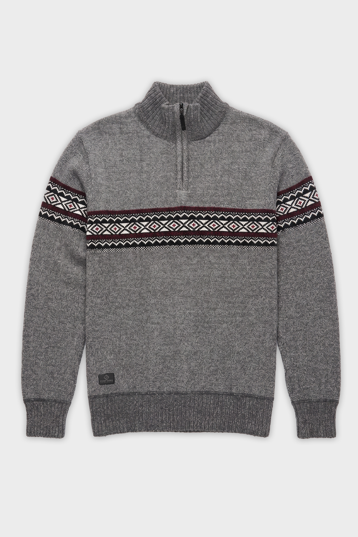 POINT ZERO - MEN'S 7768671 MOCK ZIP