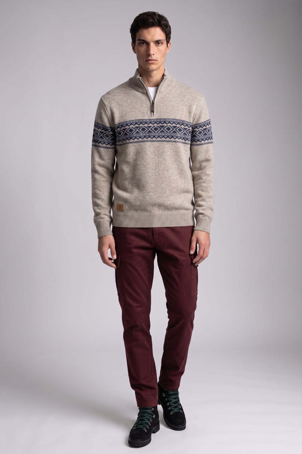 POINT ZERO - MEN'S 7768671 MOCK ZIP