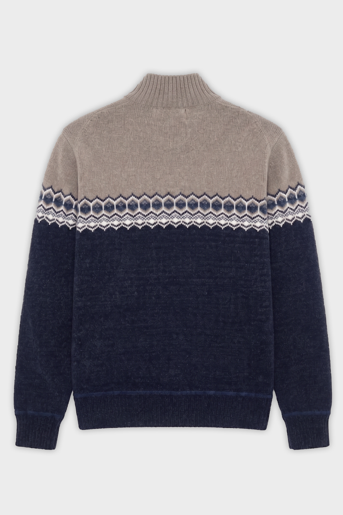 POINT ZERO - BONDED CHENILLE MOCK NECK SWEATER