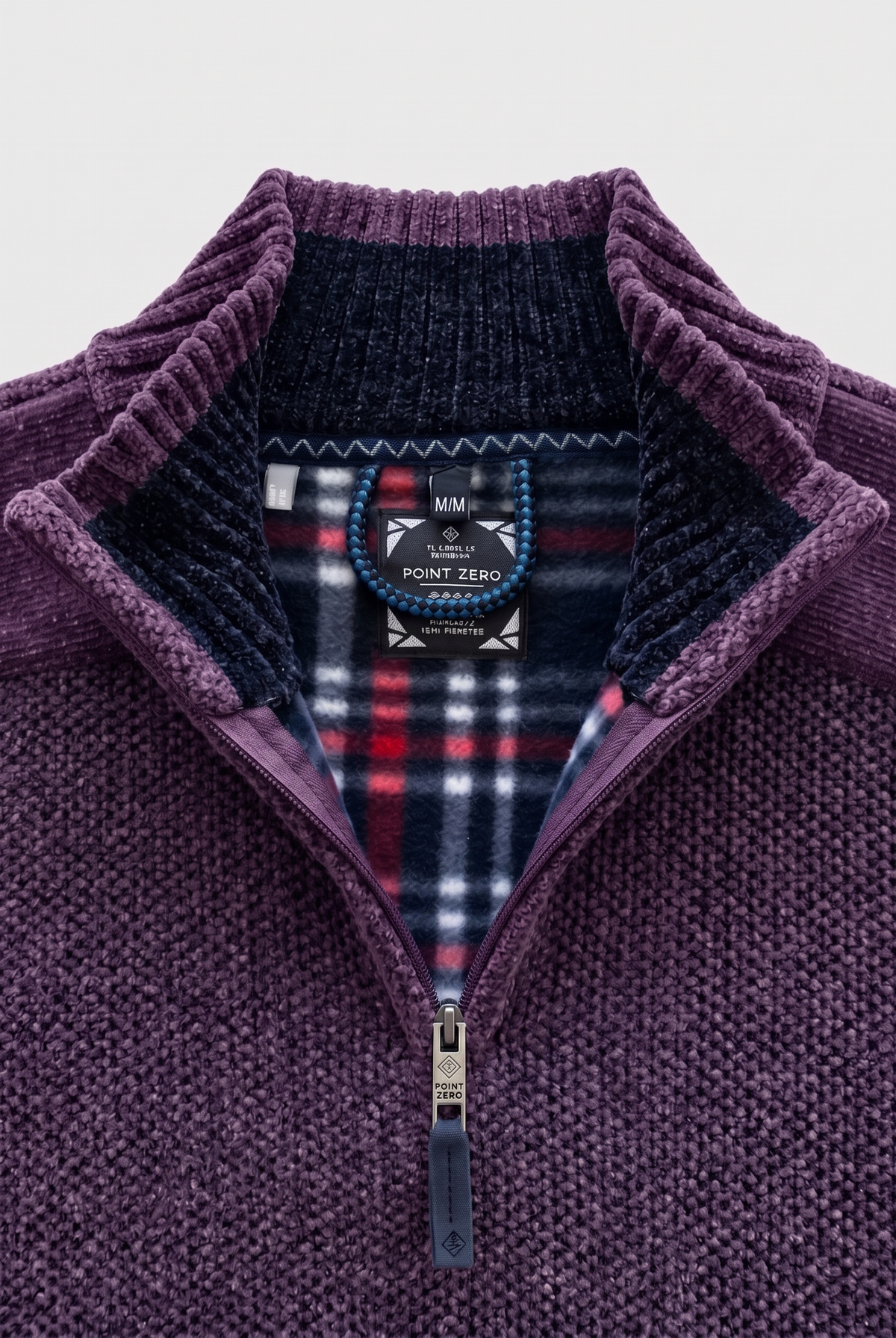 POINT ZERO - MEN'S 7768674 MOCK ZIP