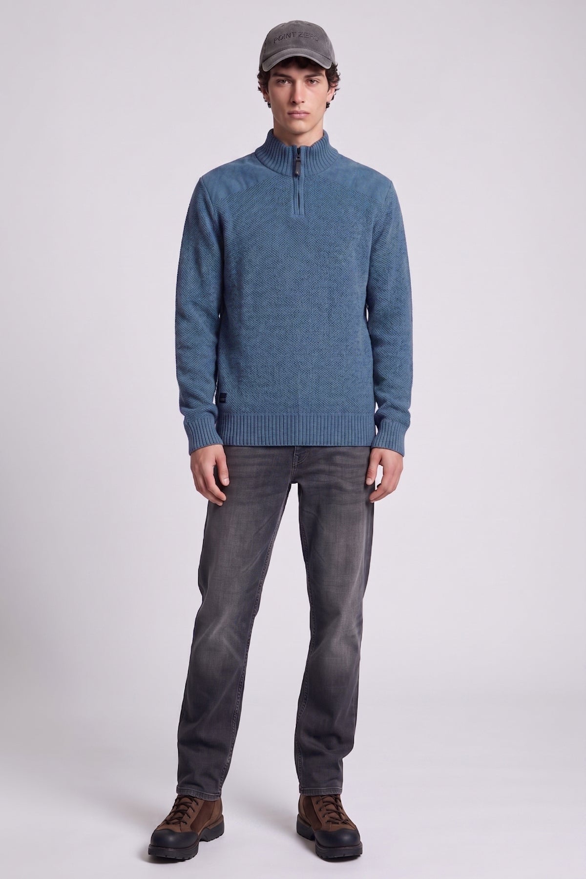 POINT ZERO - MEN'S 7768674 MOCK ZIP