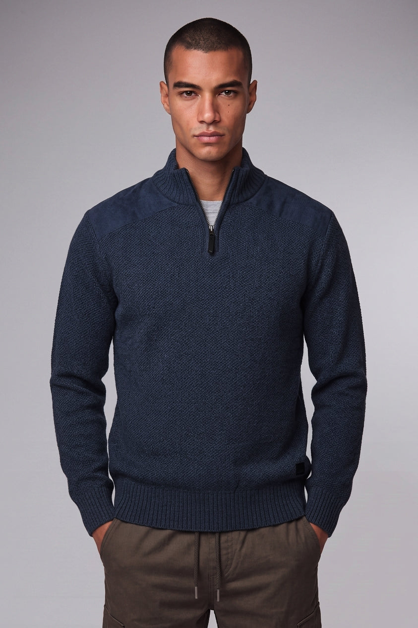 POINT ZERO - MEN'S 7768674 MOCK ZIP
