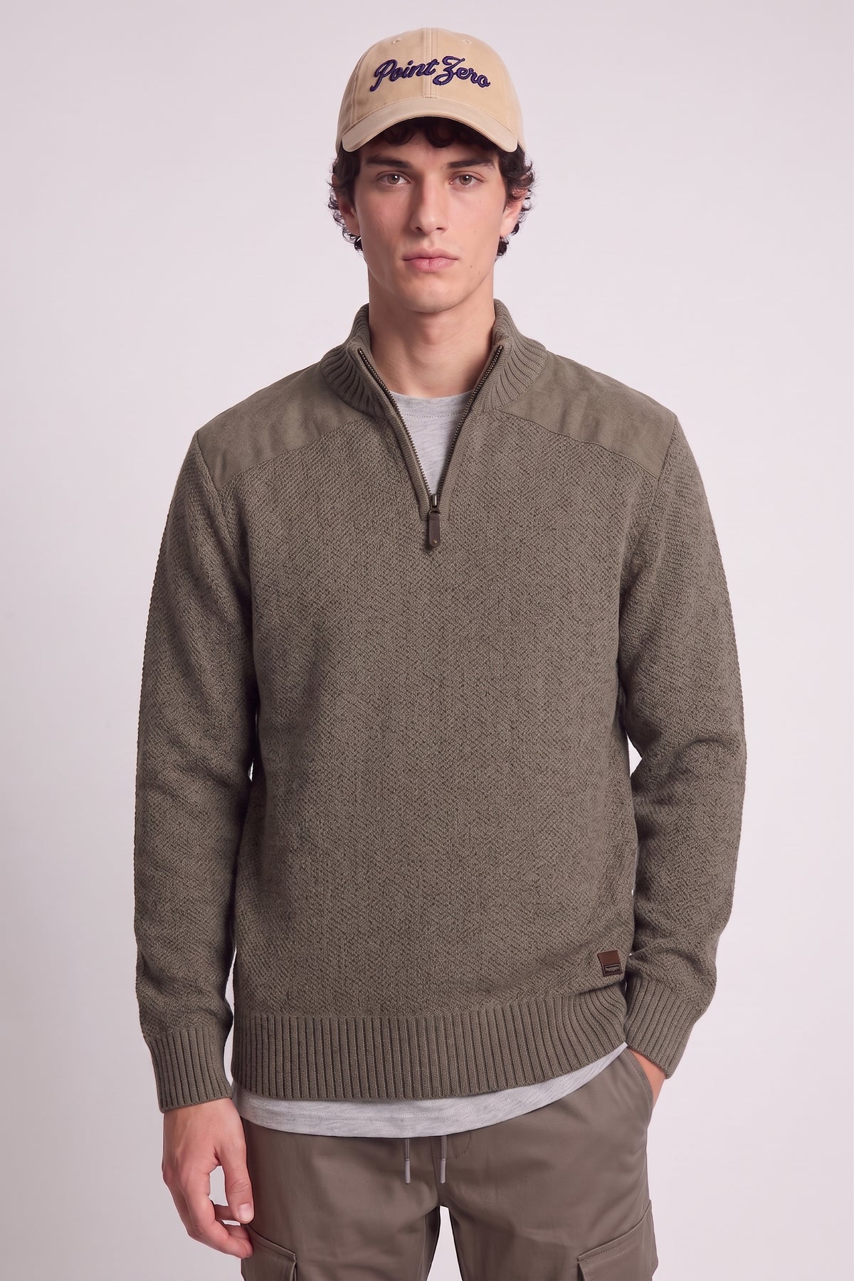 POINT ZERO - MEN'S 7768674 MOCK ZIP