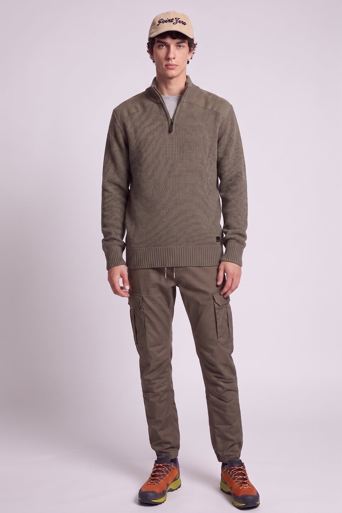 POINT ZERO - MEN'S 7768674 MOCK ZIP