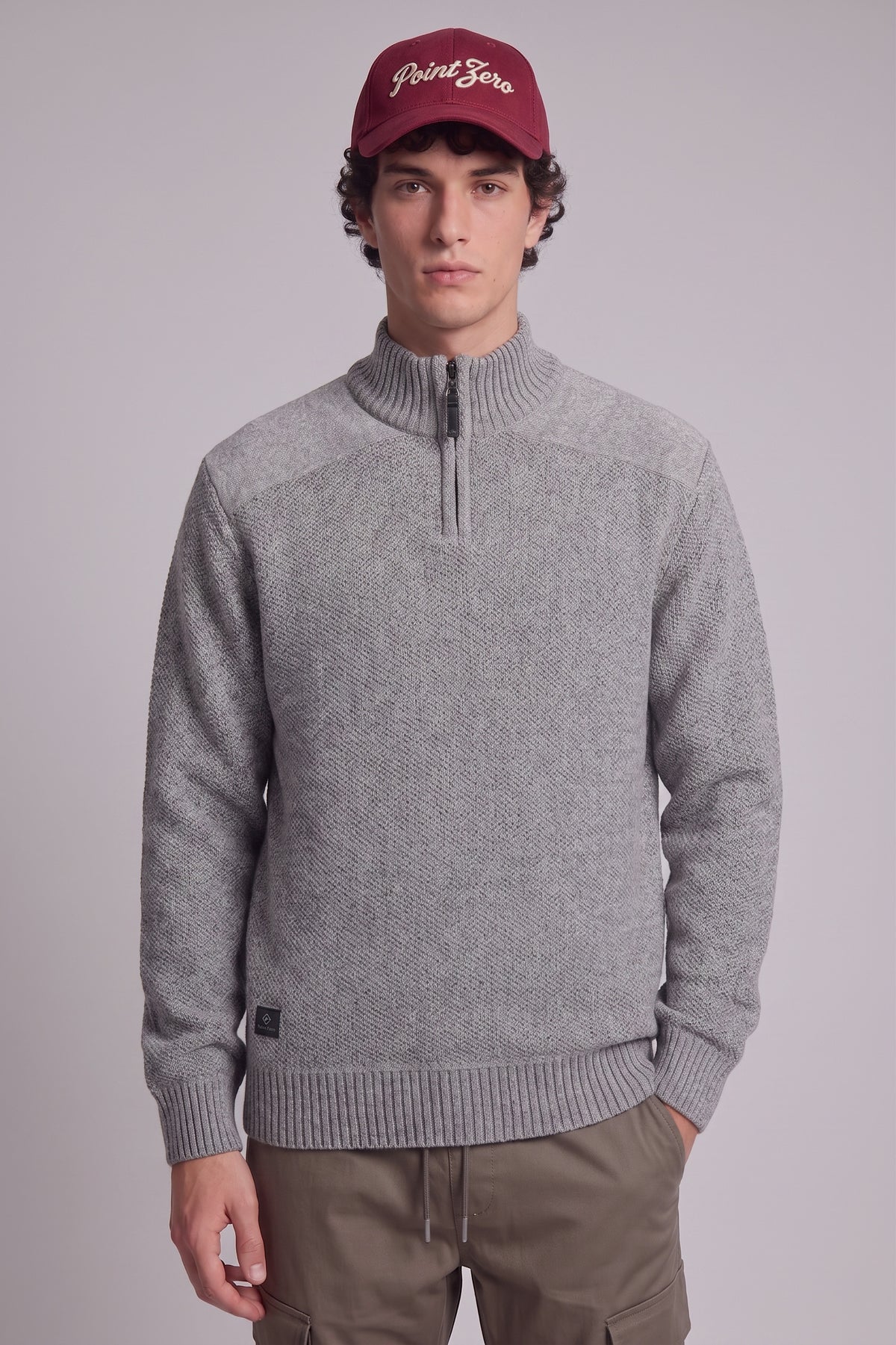 POINT ZERO - MEN'S 7768674 MOCK ZIP