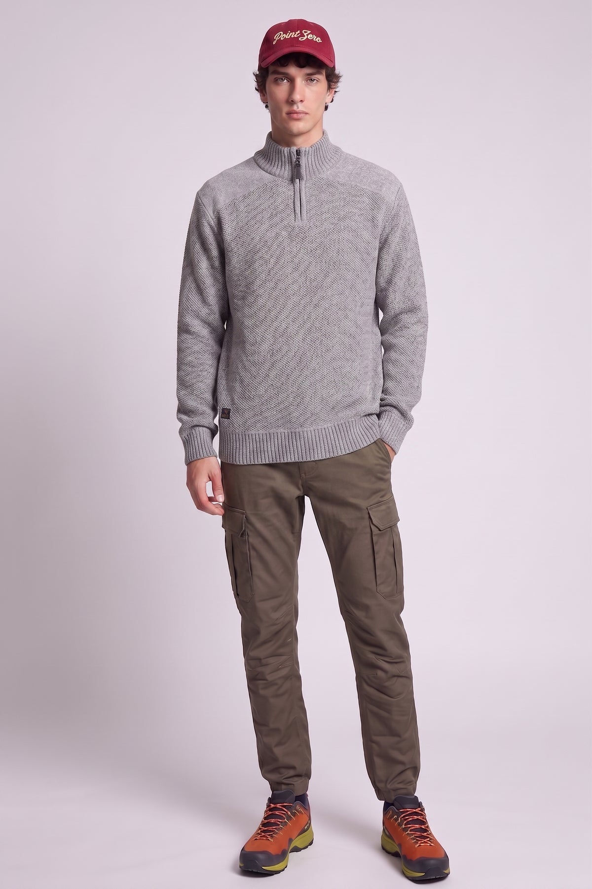 POINT ZERO - MEN'S 7768674 MOCK ZIP