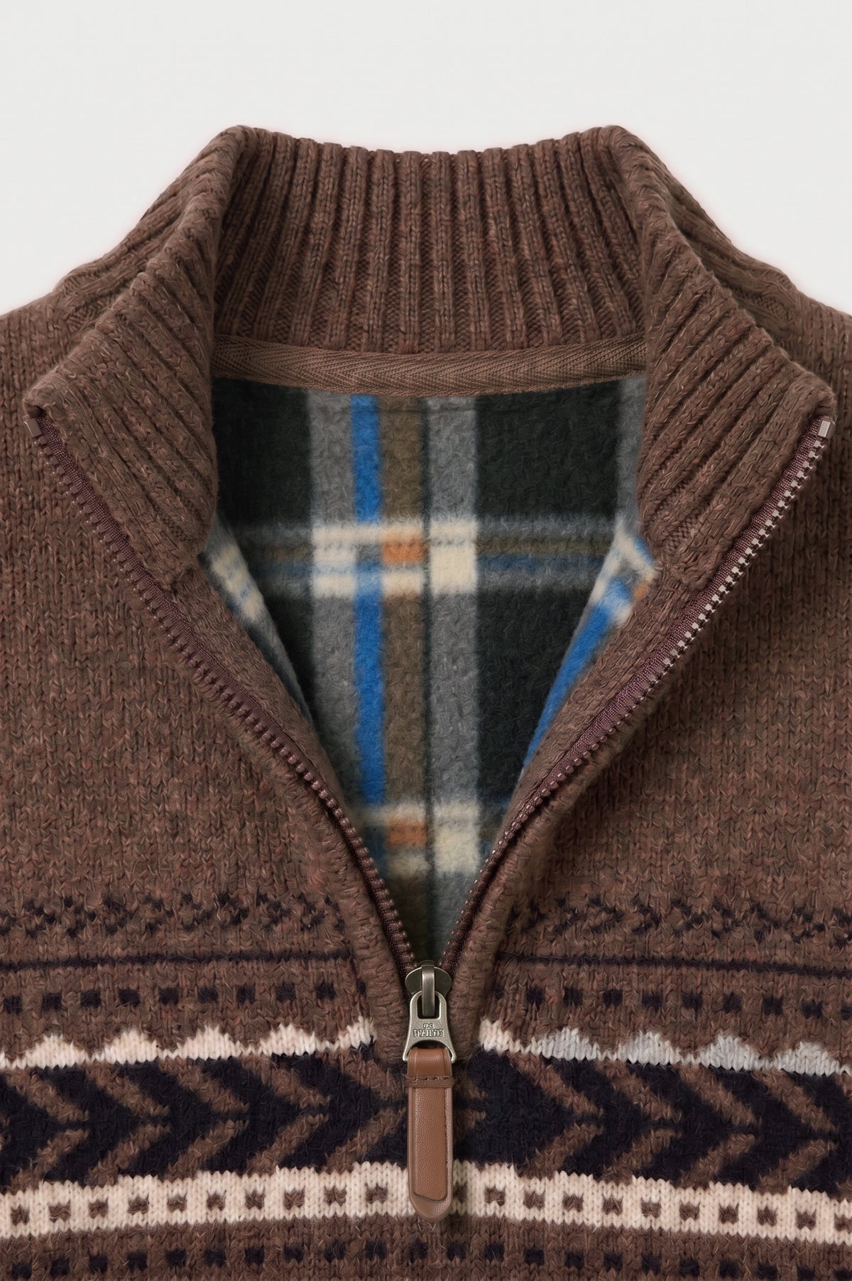 POINT ZERO - BONDED CHENILLE MOCK NECK SWEATER