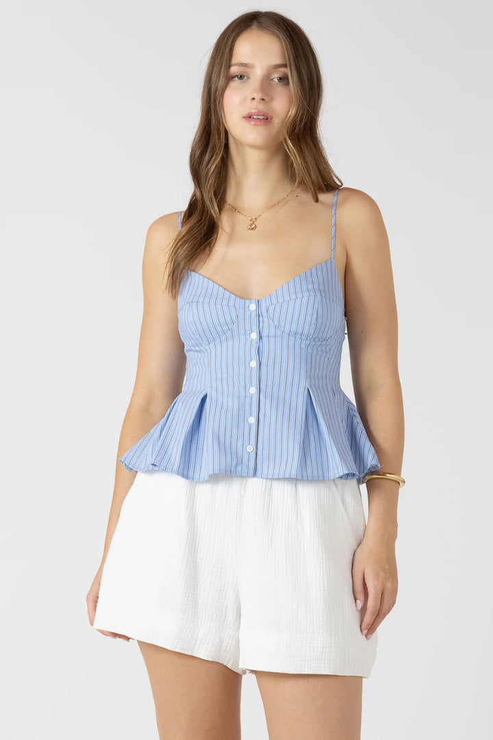 DEX - PLEATED BUTTON FRONT CAMI