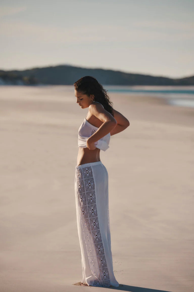 SEA LEVEL - SHORE LINEN PANELLED BEACH
PANT