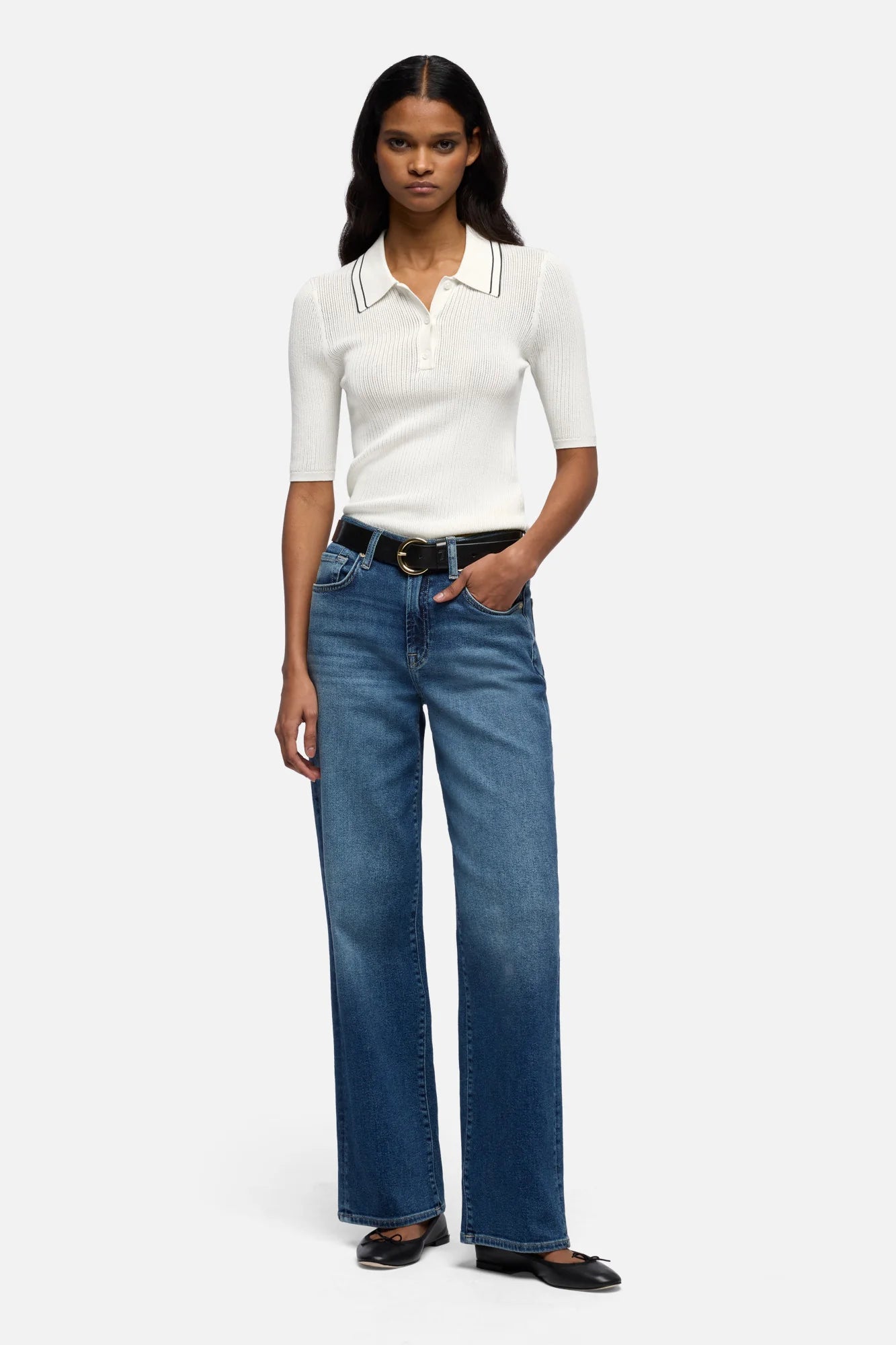 7 FOR ALL MANKIND - STOVEPIPE STRAIGHT DENIM
