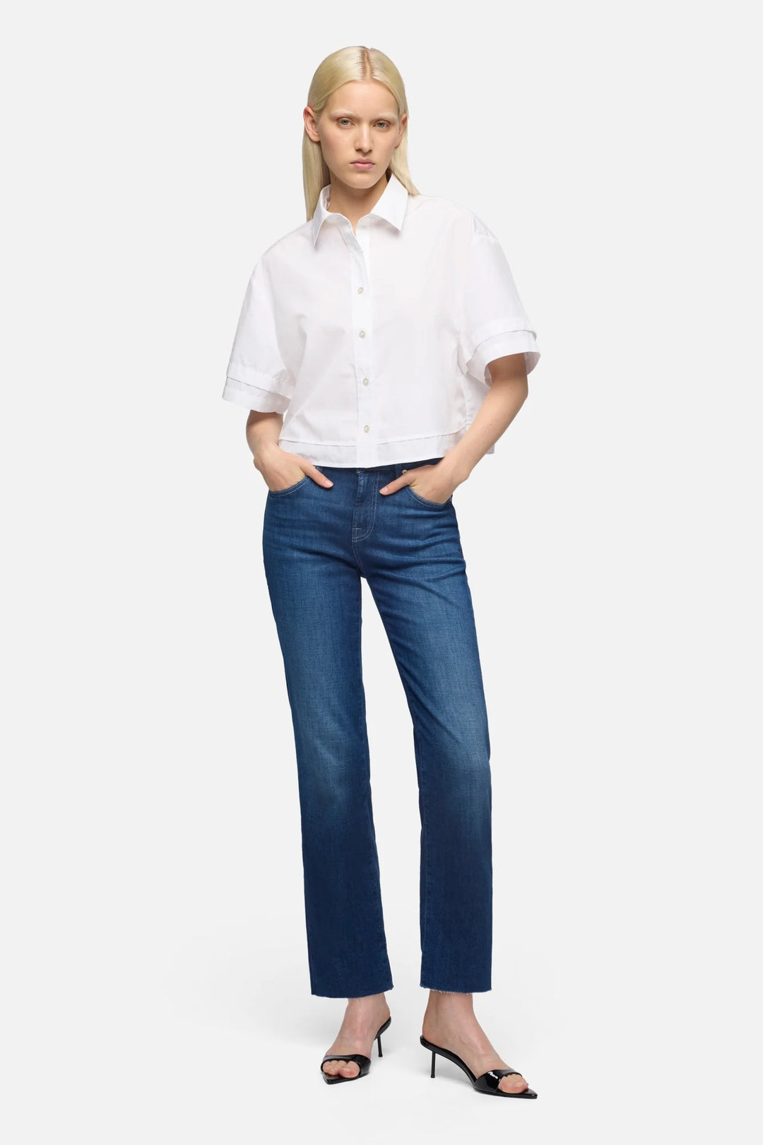 7 FOR ALL MANKIND - WOMEN'S CALIE STRAIGHT ANKLE PANT