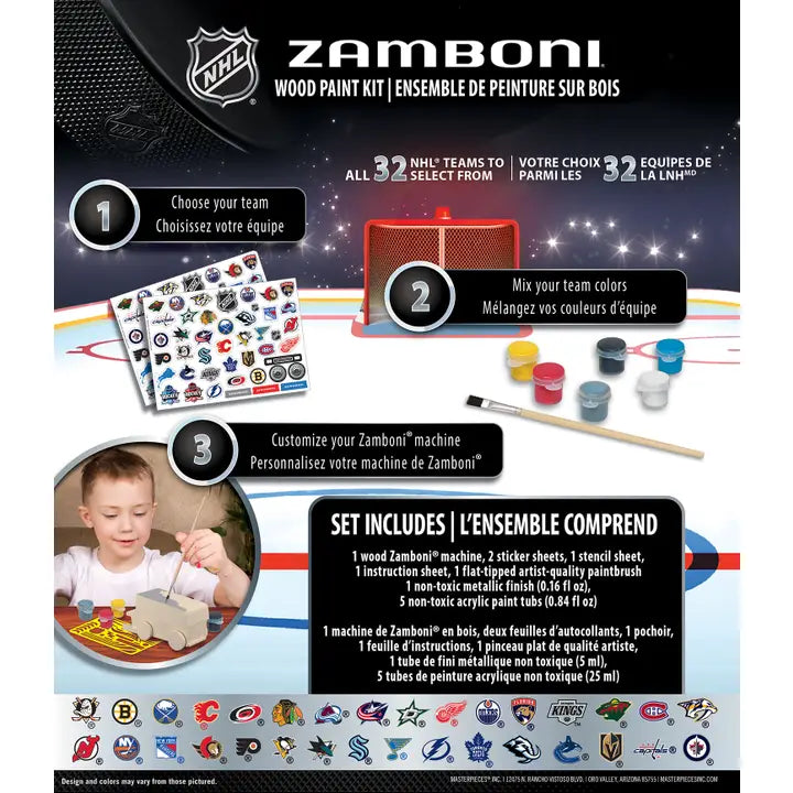 NHL - ZAMBONI WOOD PAINT KIT