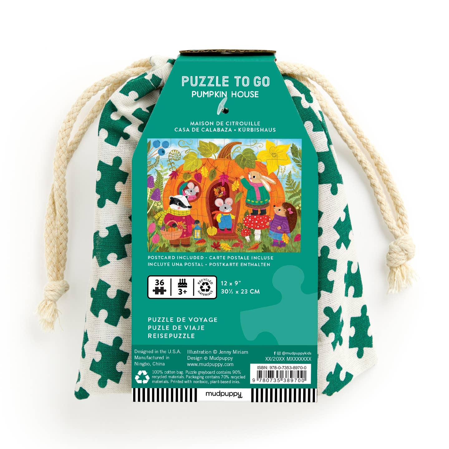 Pumpkin House 36 Piece Puzzle to Go