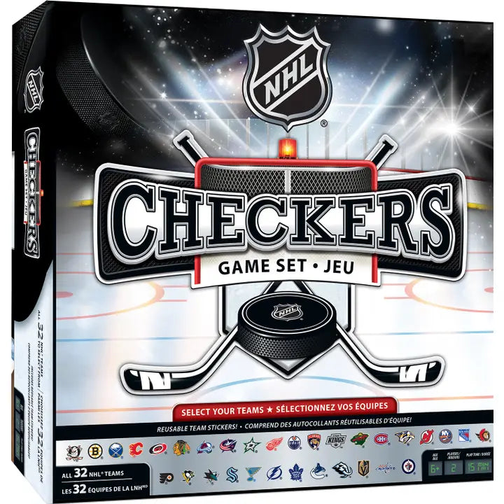 NHL - LEAGUE CHECKERS BOARD GAME