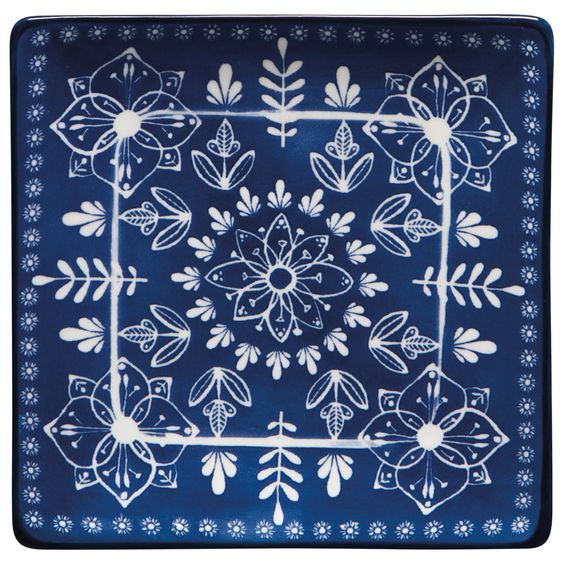 DANICA- SET OF 4 PORTO STAMPED PLATE