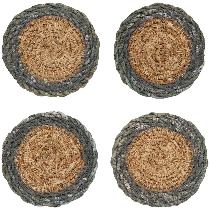DANICA - COASTER SET/4 SEAGRASS BAYBLUE