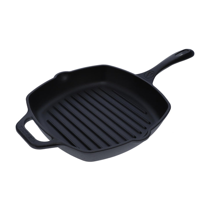 VICTORIA - 10" CAST IRON SQUARE GRILL PAN
