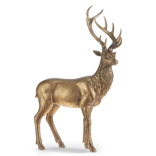 RAZ IMPORT- 24" BRONZE STANDING DEER 