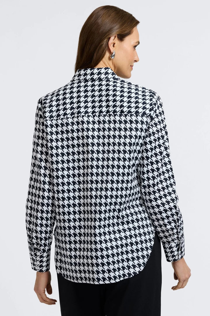 FOXCROFT - WOMENS Meghan Classic Houndstooth Shirt