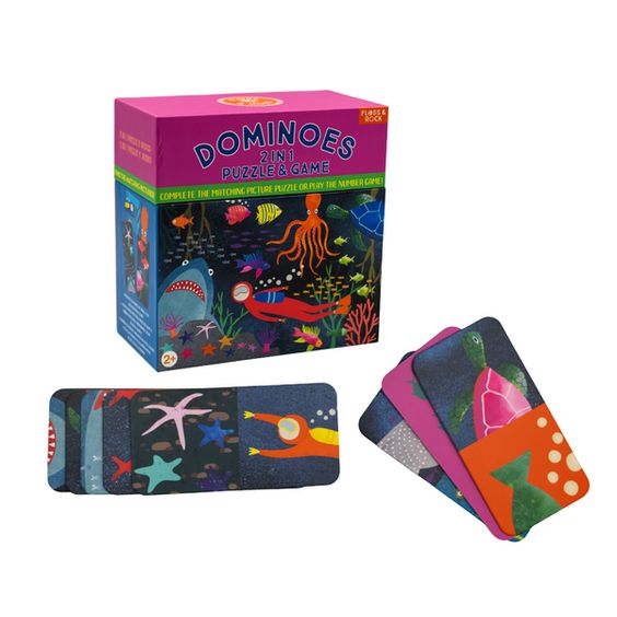 FLOSS & ROCK- DEEP SEA REVERSIBLE DOMINOES
