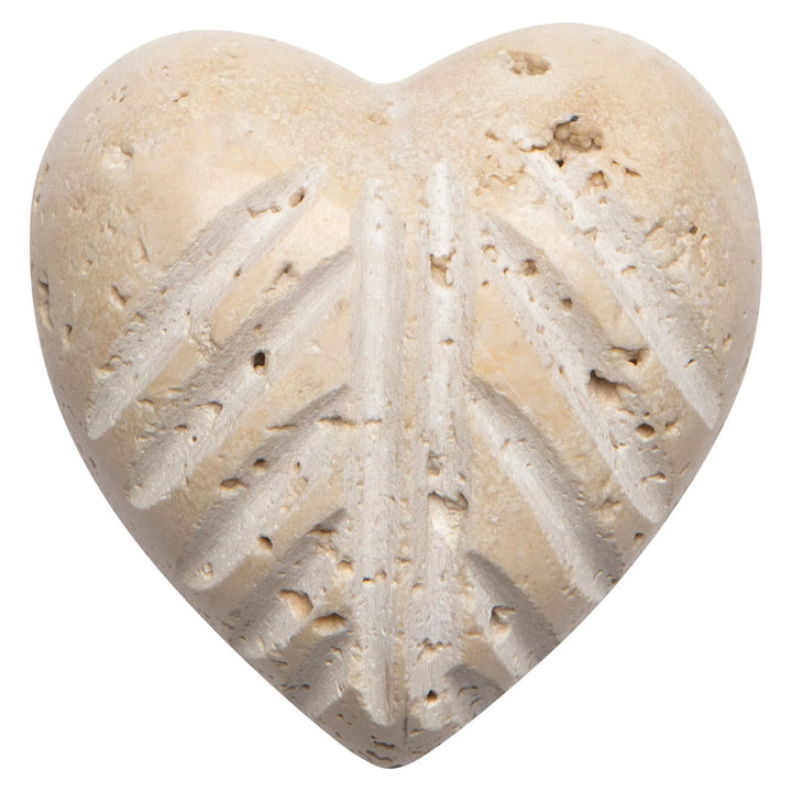 DANICA - Beige Marble Heart Medium