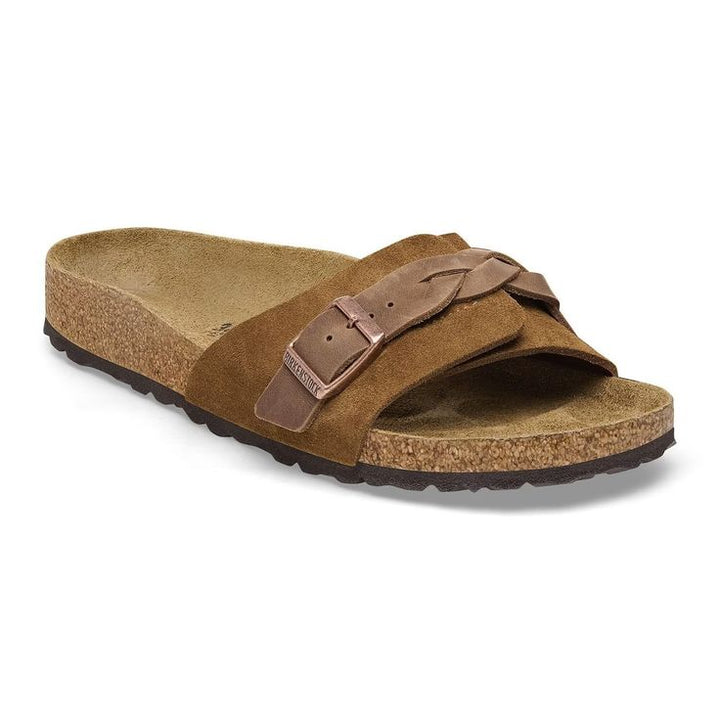 BIRKENSTOCK- OITA BRAIDED SUEDE LEATHER SANDAL