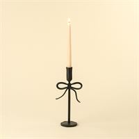 INDABA - BOW FORGED CANDLESTICK M, BLACK