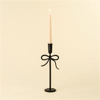 INDABA - BOW FORGED CANDLESTICK L, BLACK