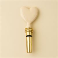INDABA - ENAMELLED HEART BOTTLE STOPPER