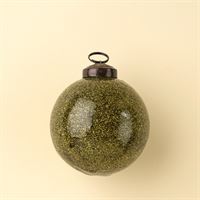INDABA - GLITTER BALL HOLIDAY ORNAMENT S, MOSS