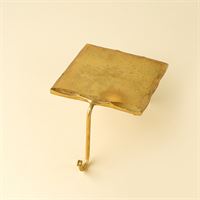 INDABA - FORGED IRON STOCKING HOOK, GOLD