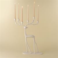 INDABA - NORDIC STAG CANDLE HOLDER, IVORY