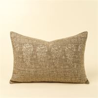 INDABA - 16X24 NISHA EMBROIDERED PILLOW, SAGE