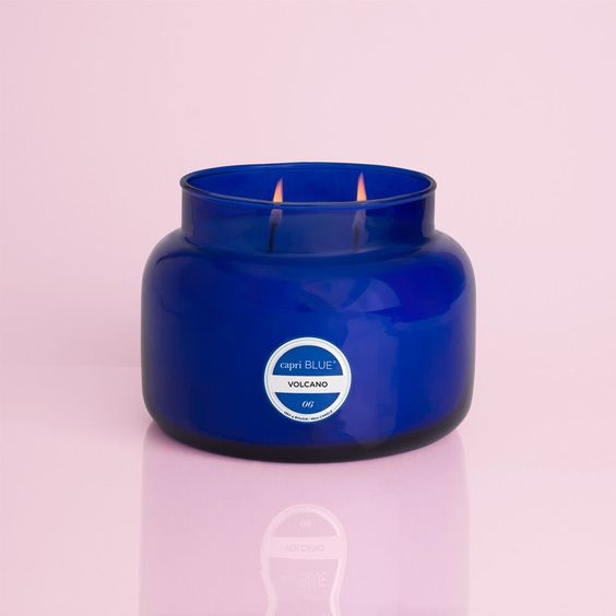 CAPRI- 48OZ JUMBO BLUE VOLCANO CANDLE