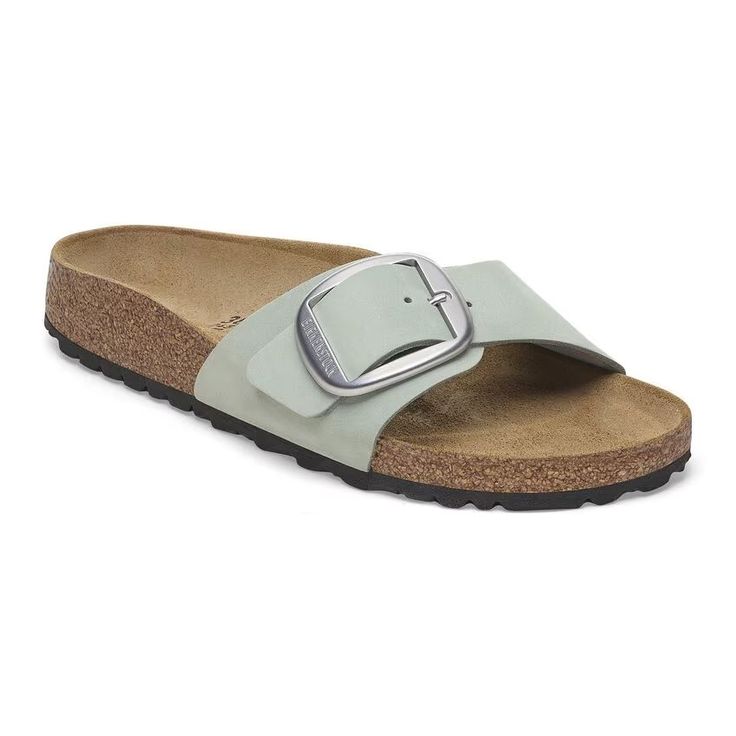 BIRKENSTOCK- MADRID BIG BUCKLE LEATHER NUBUCK SANDAL