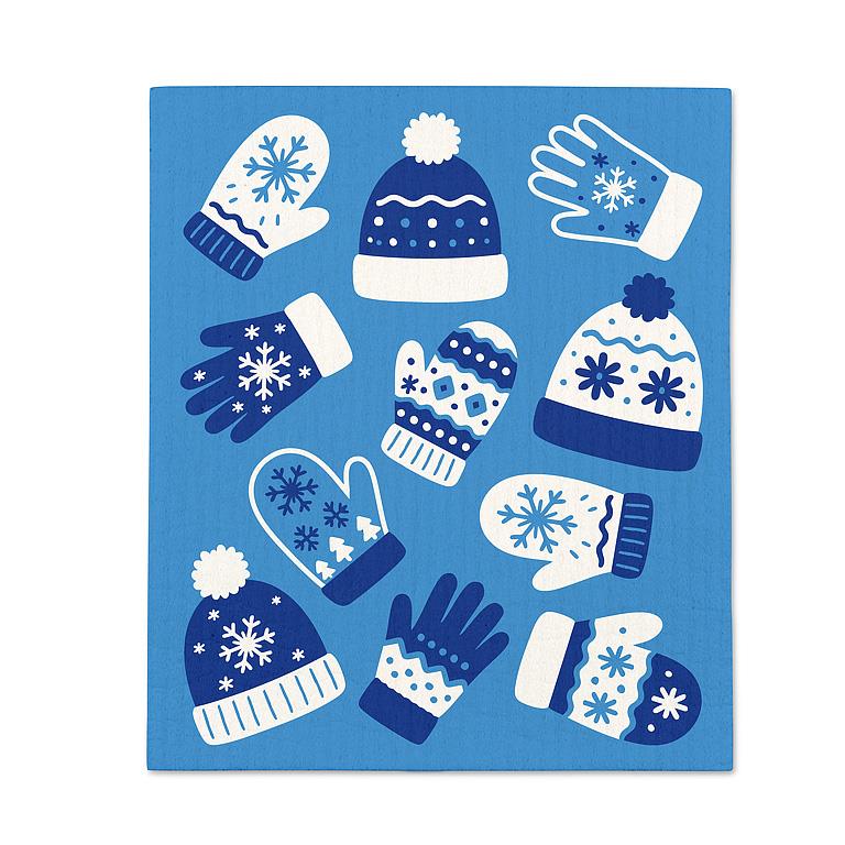 ABBOTT - S/2 MITTS & HATS DISHCLOTHS-6.5X8"L