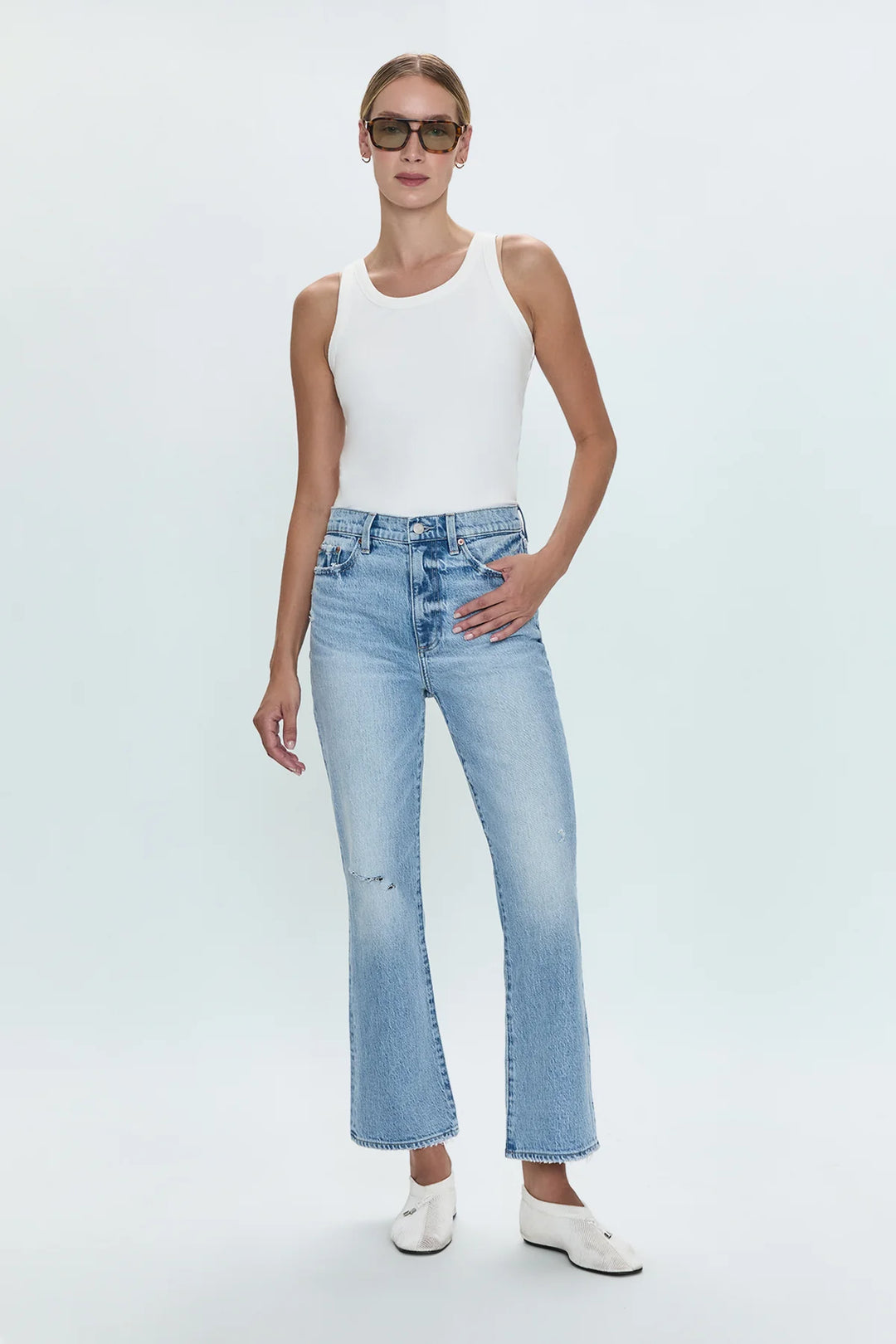 PISTOLA- Women's Ally High Rise Vintage Ankle Boot Jeans