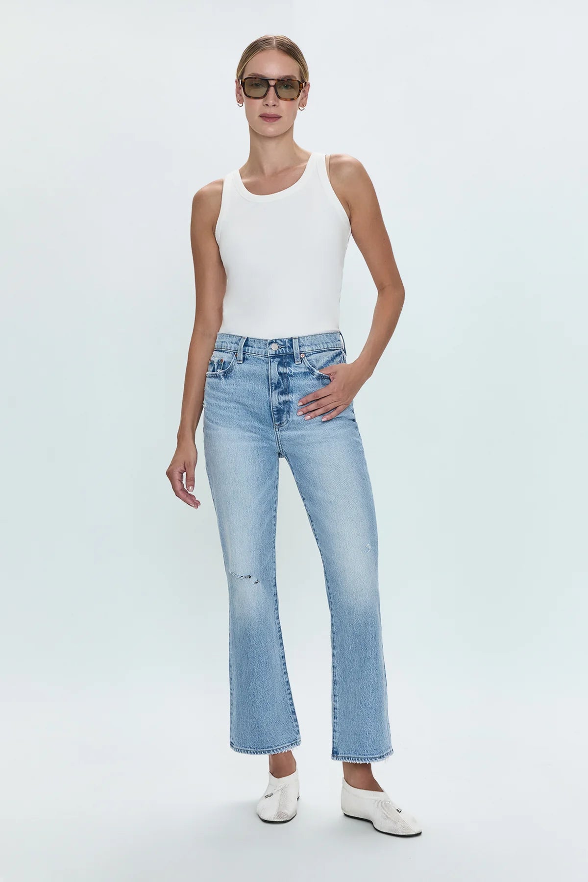 PISTOLA- Women's Ally High Rise Vintage Ankle Boot Jeans