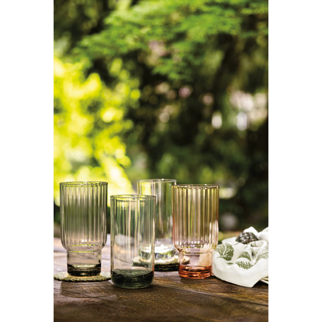 DANICA - ACRYLIC HIGHBALL FLUTED BLUSH