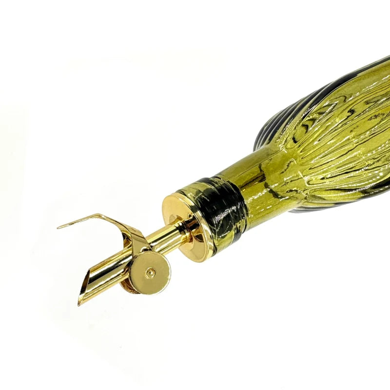NATURAL LIVING - OIL/VINEGAR BOTTLE GREEN